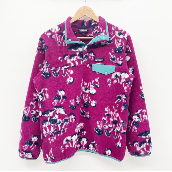 Patagonia Synchilla Snap Fleece Pullover in Mushroom Forest Fall Print - Picture 2 of 8